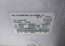 2011 HONDA PILOT TOURING