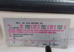 2003 KIA SEDONA EX