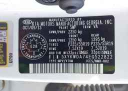 2014 KIA SORENTO SX