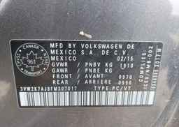 2015 VOLKSWAGEN JETTA 2.0L TRENDLINE
