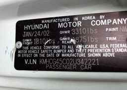 2002 HYUNDAI ACCENT GL