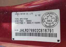 2002 HONDA CR-V EX