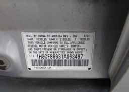 2001 HONDA ACCORD VALUE