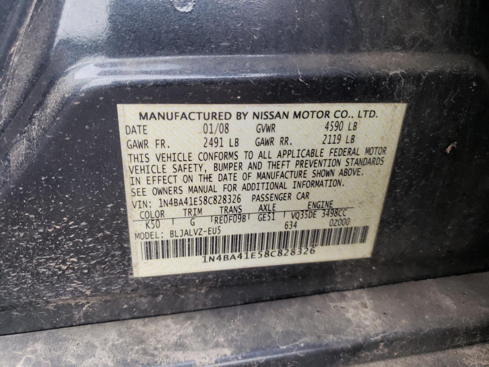 2008 NISSAN Maxima