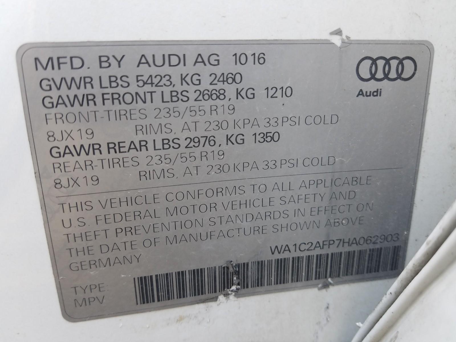 2017 AUDI Q5