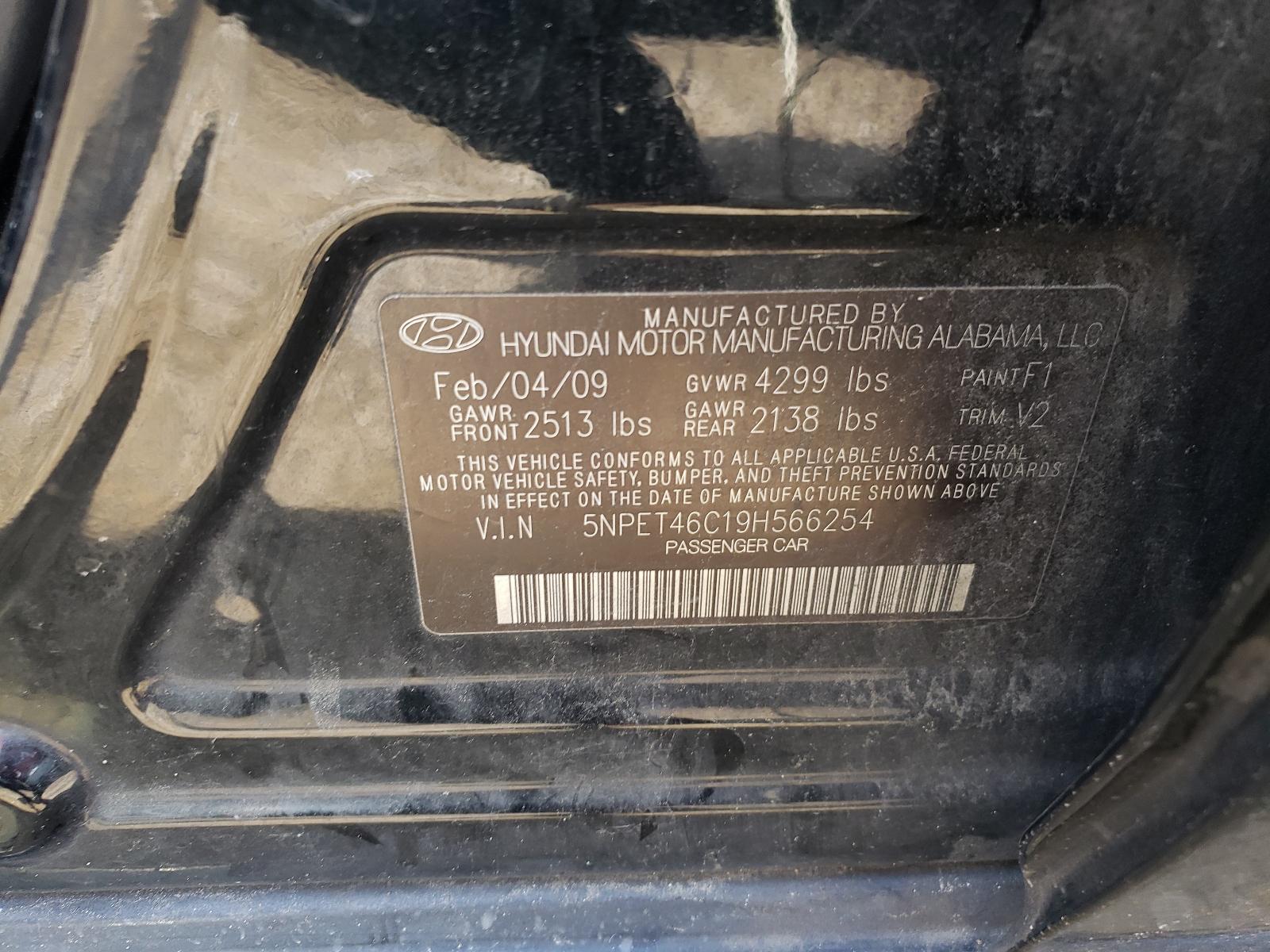 2009 HYUNDAI SONATA
