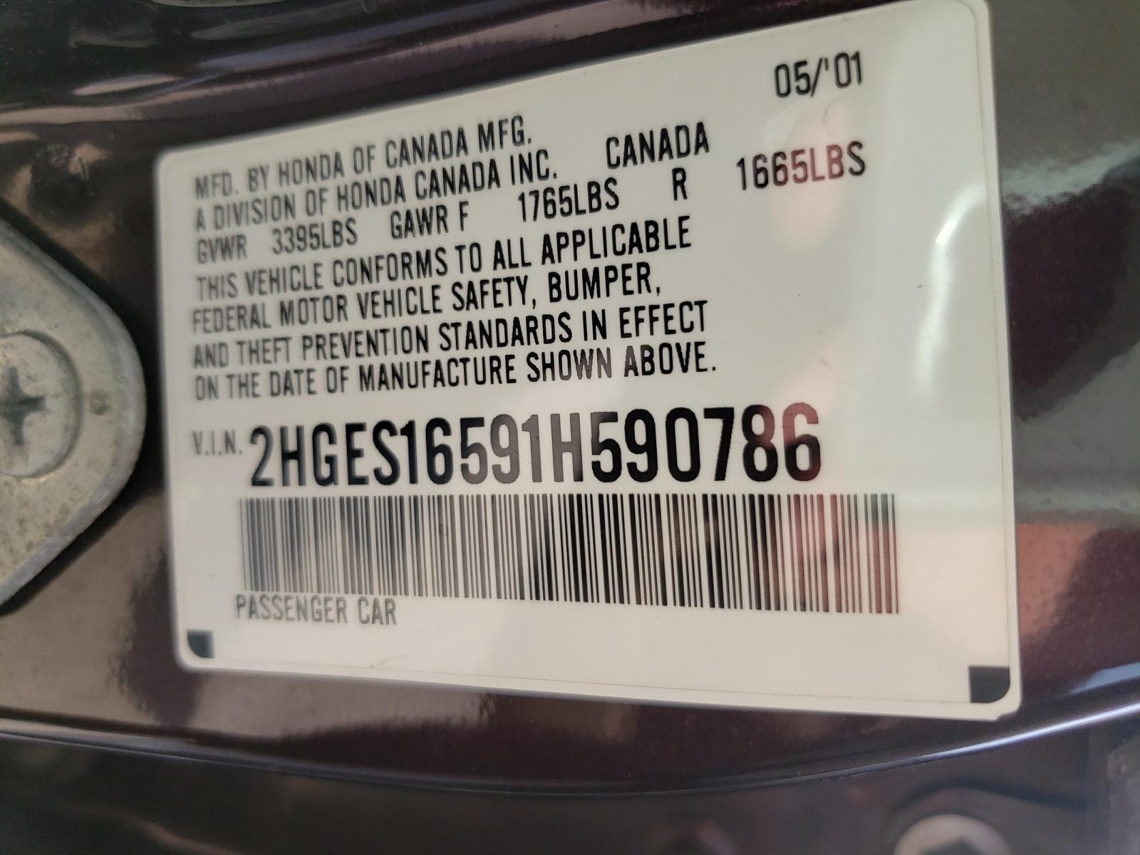 2001 HONDA CIVIC