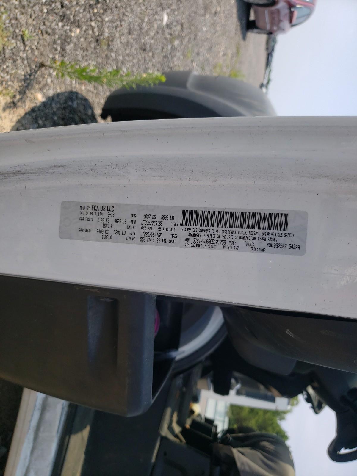 2016 RAM ProMaster 2500