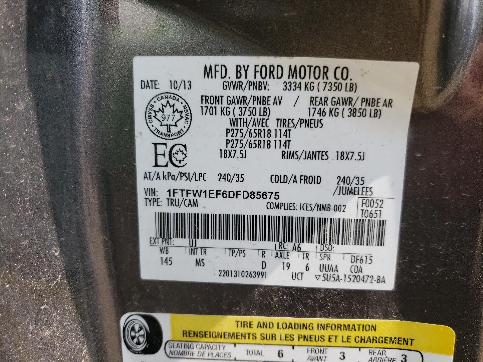 2013 FORD F-150