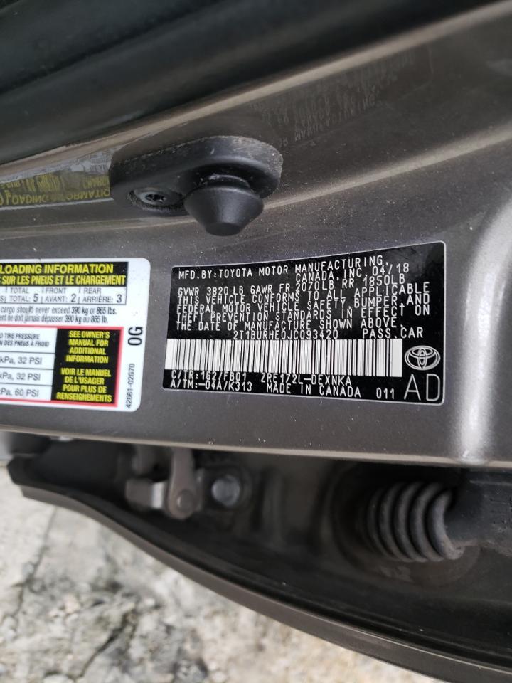 2018 TOYOTA COROLLA