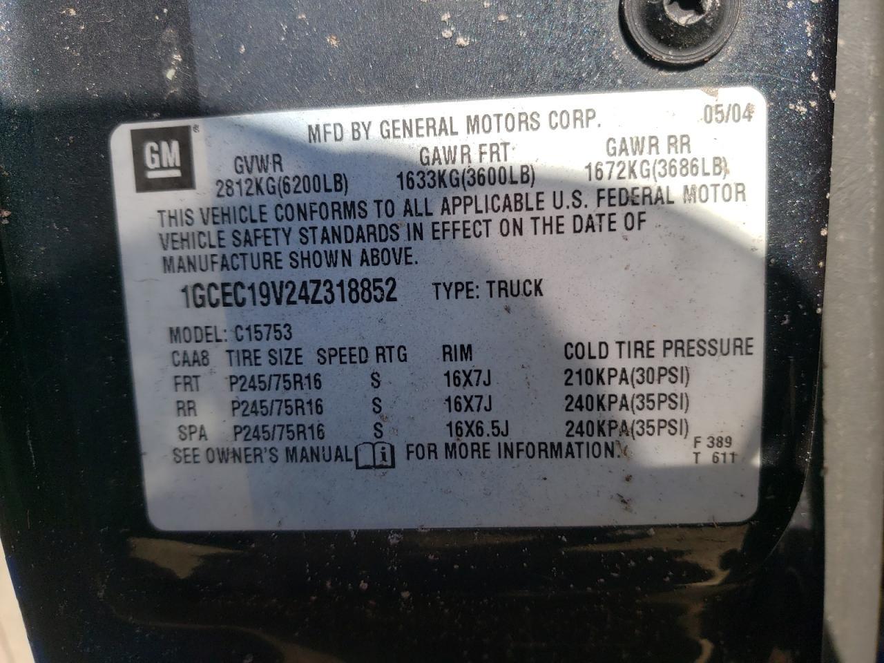 2004 CHEVROLET Silverado