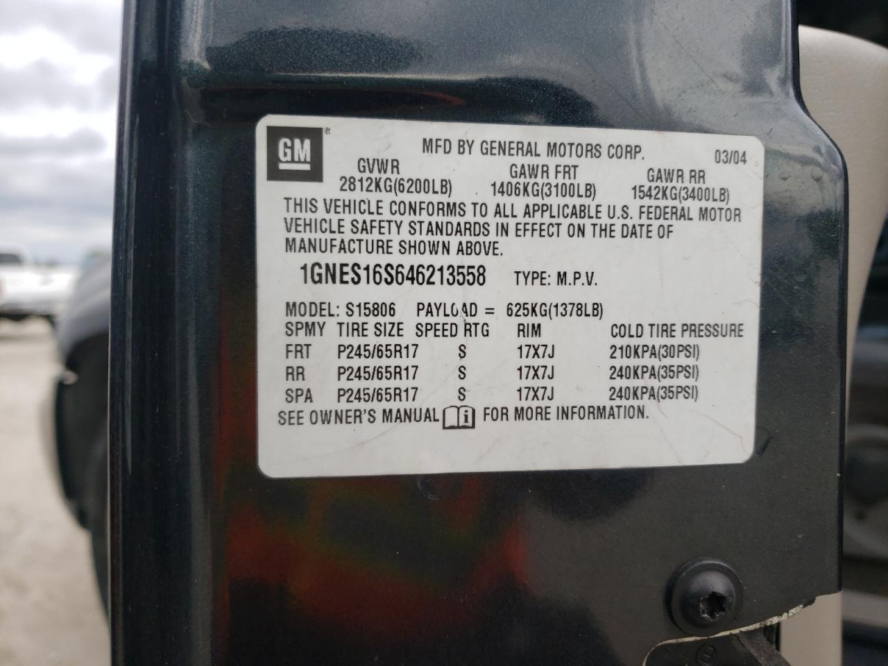 2004 CHEVROLET Trailblazer