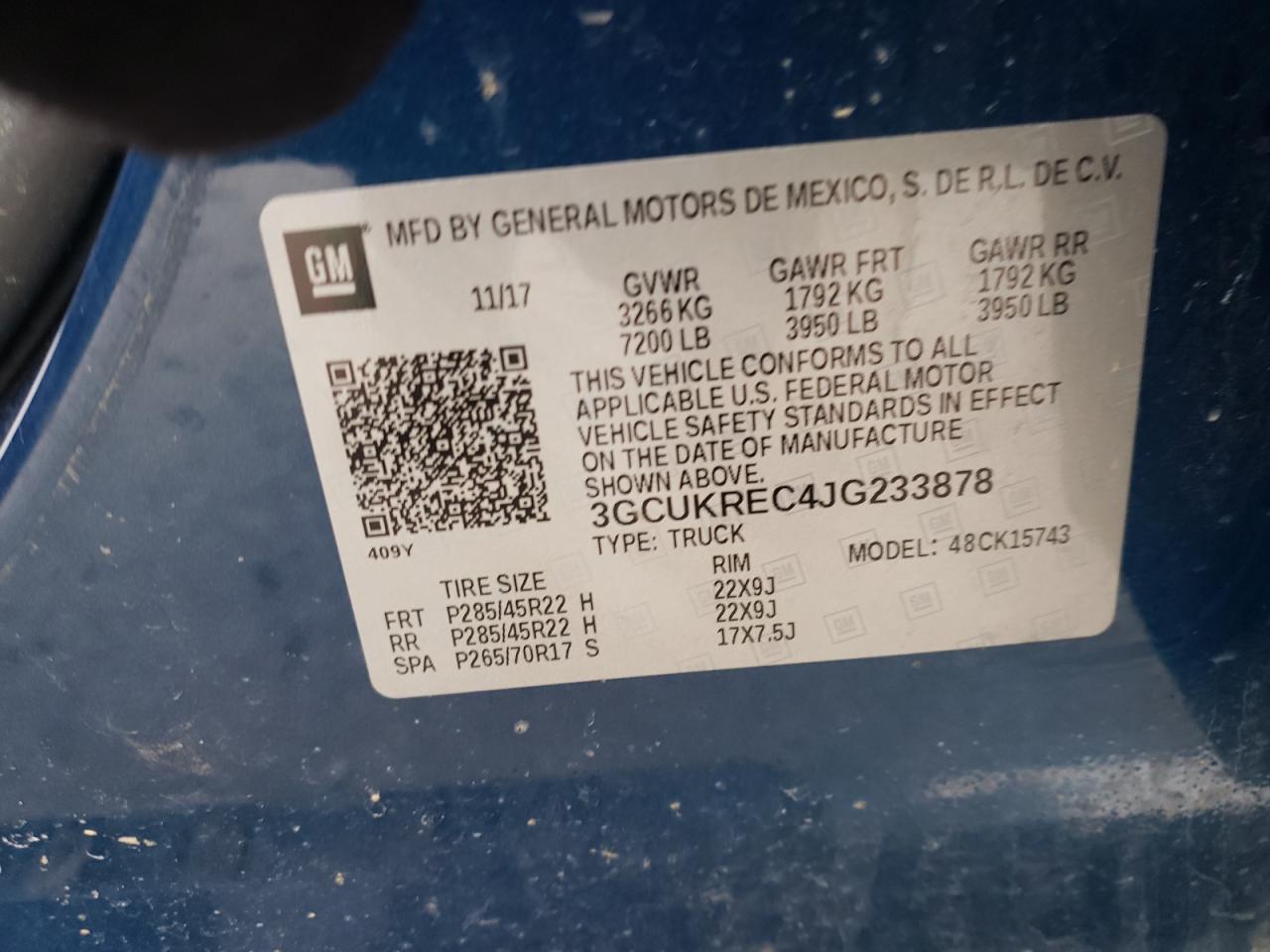2018 CHEVROLET Silverado