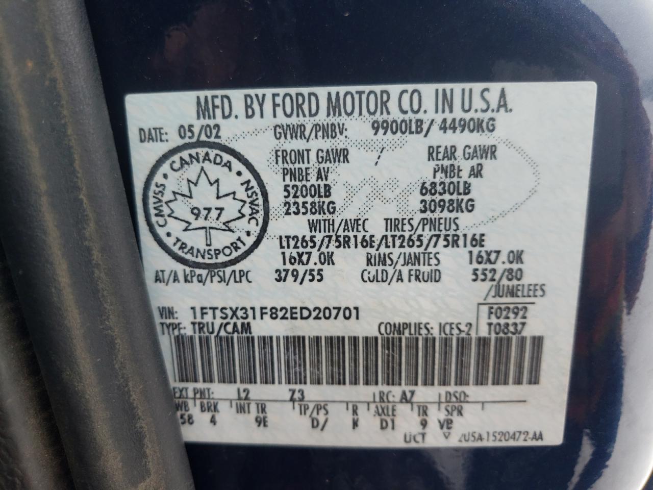 2002 FORD F-350