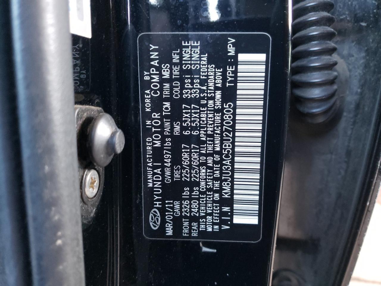 2011 HYUNDAI TUCSON