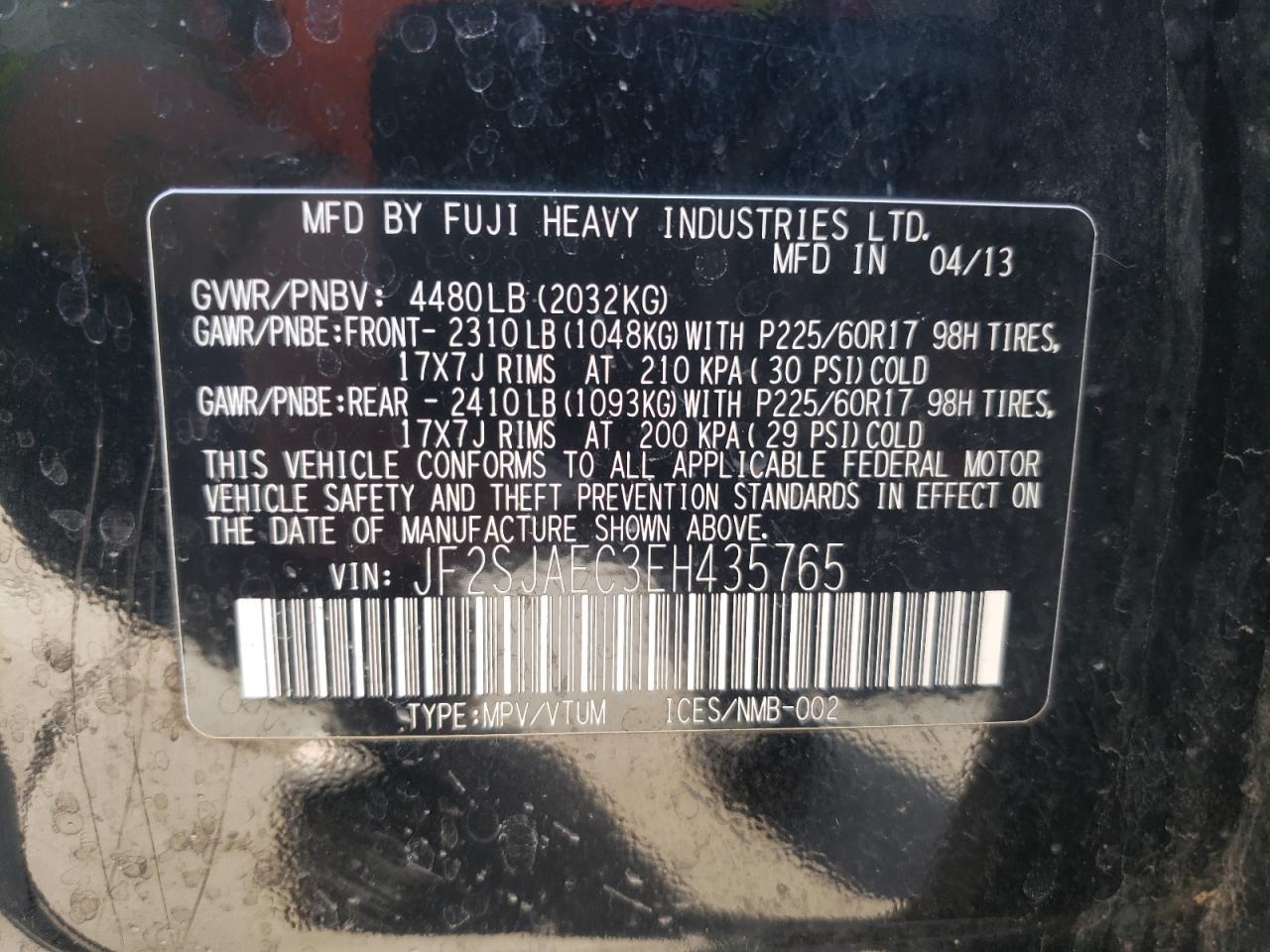 2014 SUBARU FORESTER