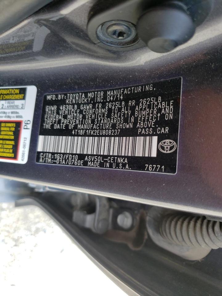 2014 TOYOTA CAMRY