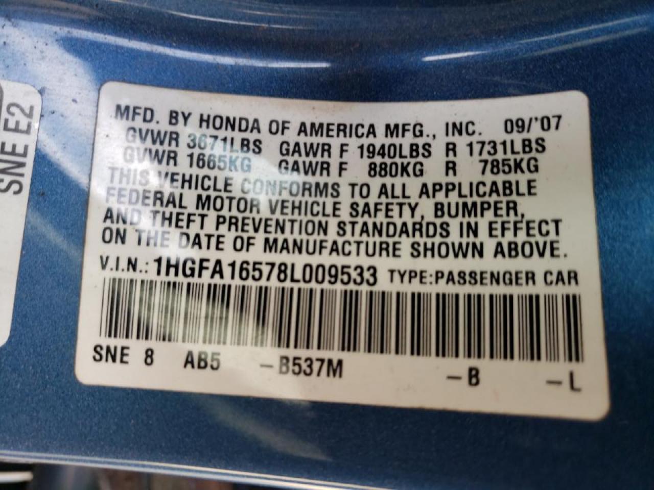 2008 HONDA CIVIC