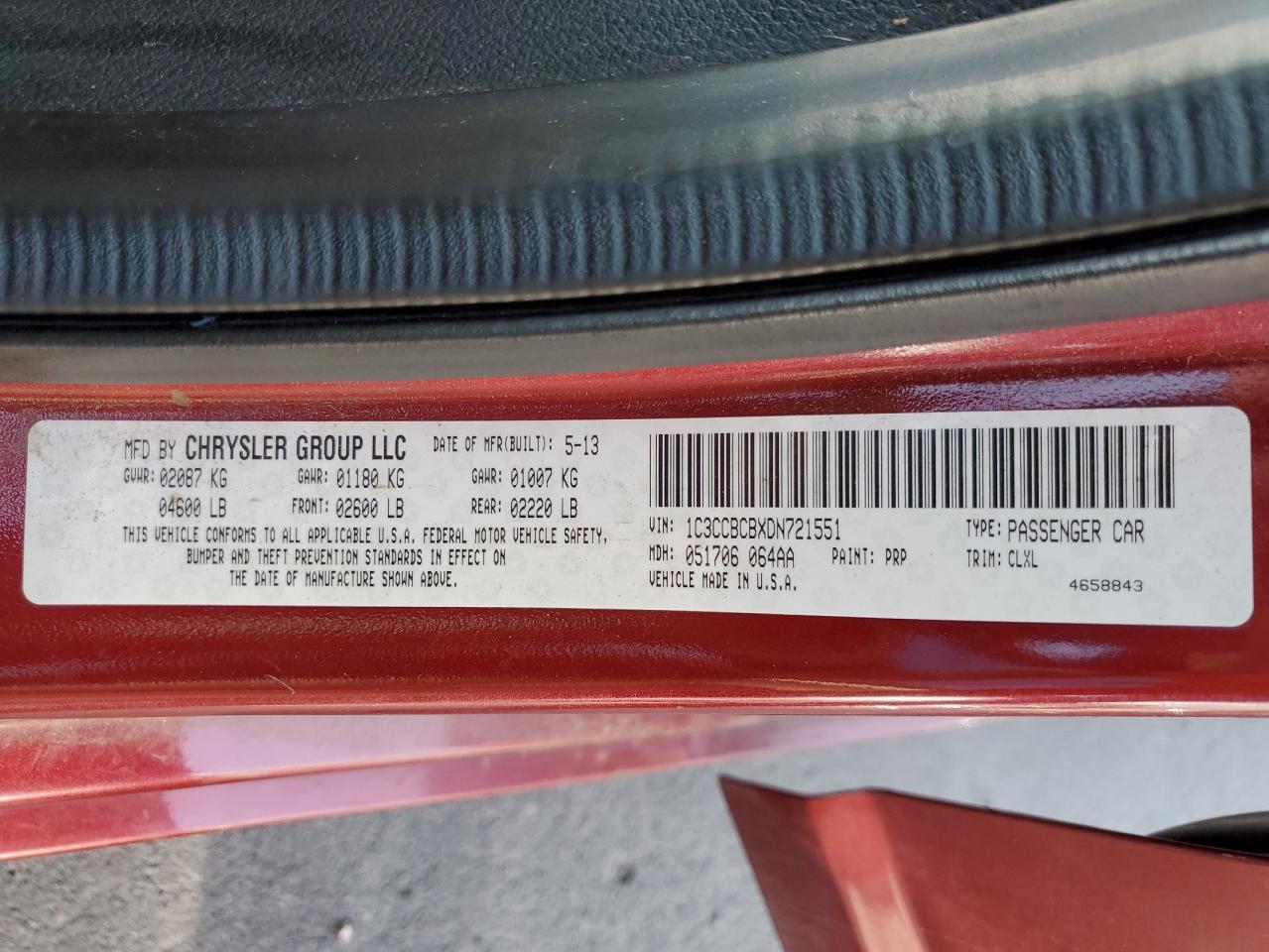 2013 CHRYSLER 200
