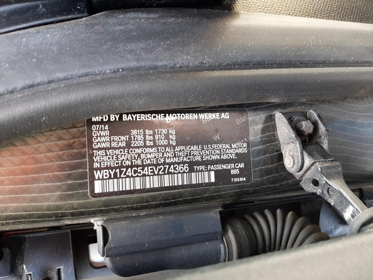 2014 BMW I Series