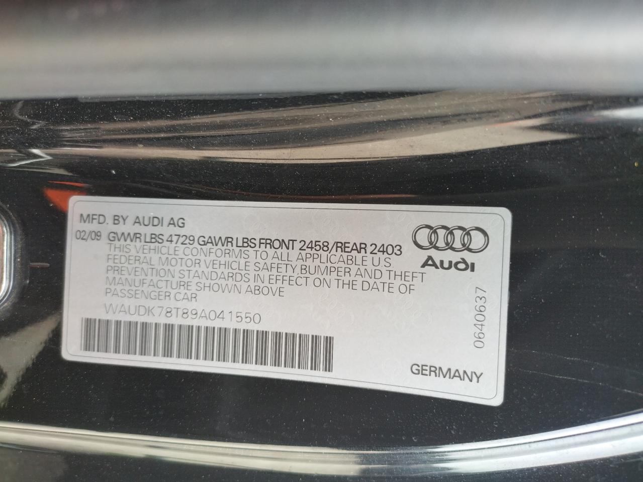2009 AUDI A5