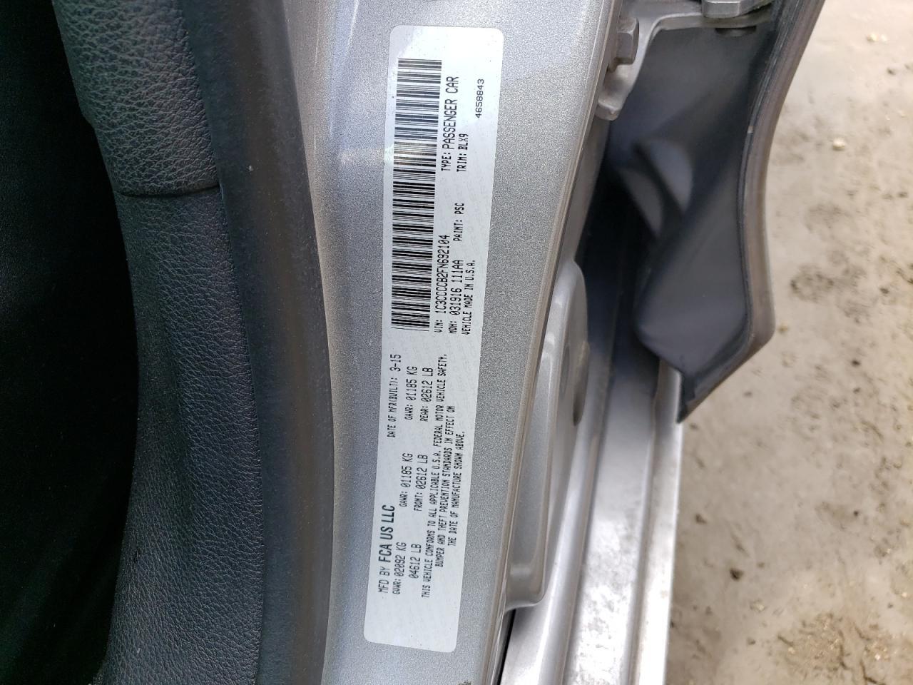 2015 CHRYSLER 200