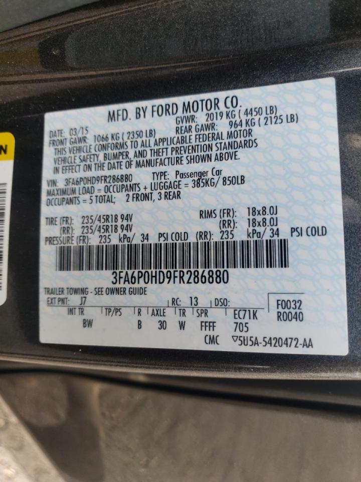 2015 FORD FUSION