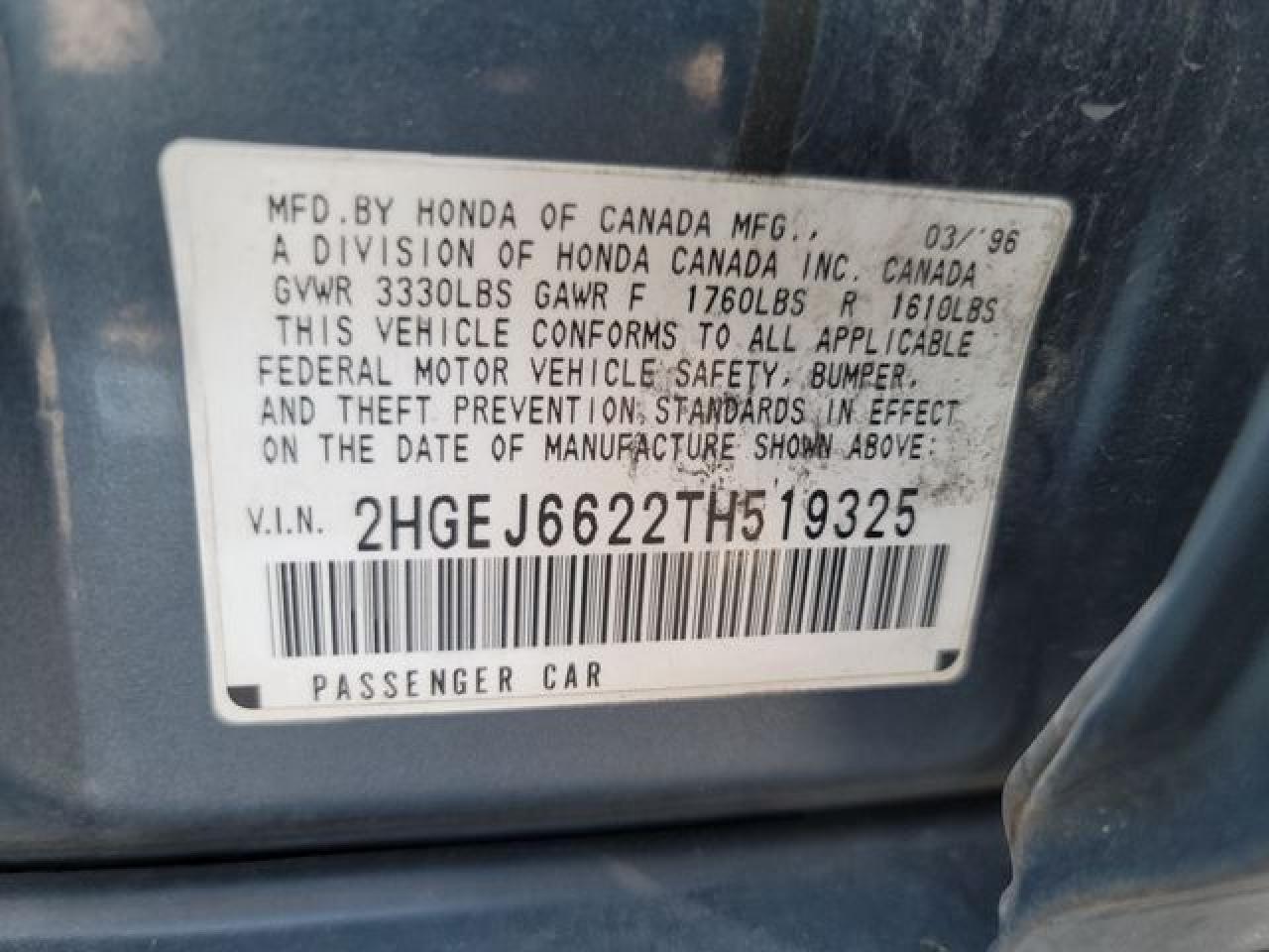 1996 HONDA CIVIC