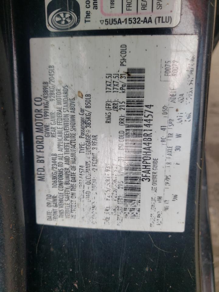 2011 FORD FUSION
