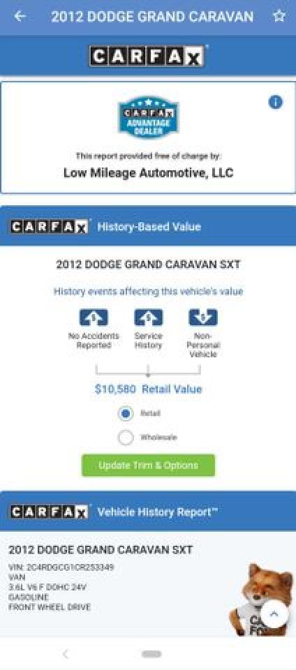 2012 DODGE GRAND CARAVAN