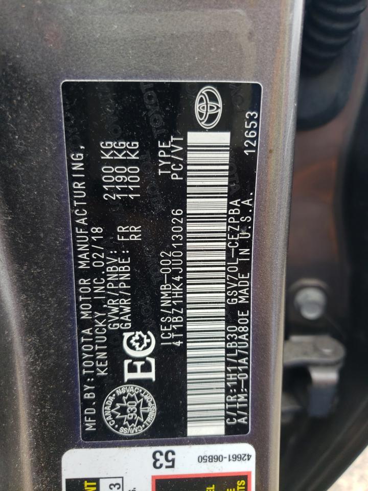 2018 TOYOTA CAMRY
