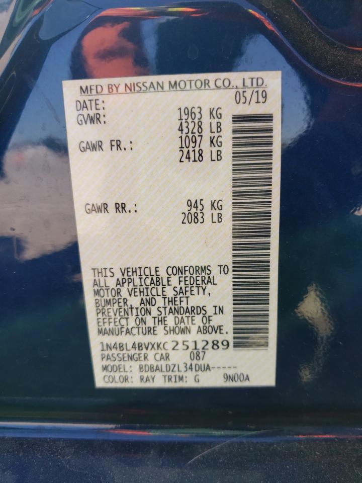 2019 NISSAN ALTIMA