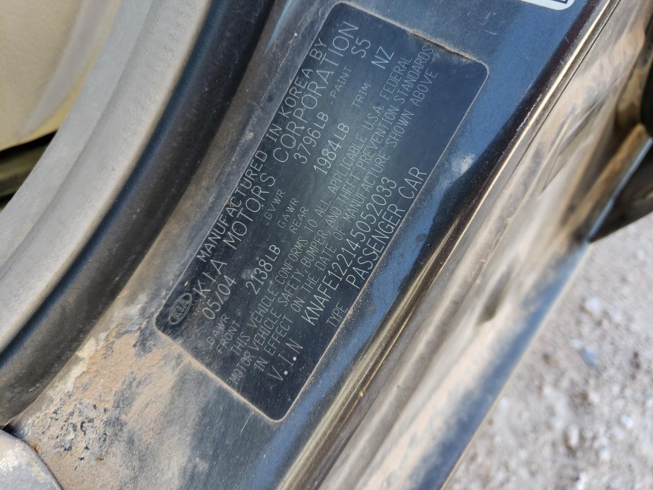2004 KIA Spectra