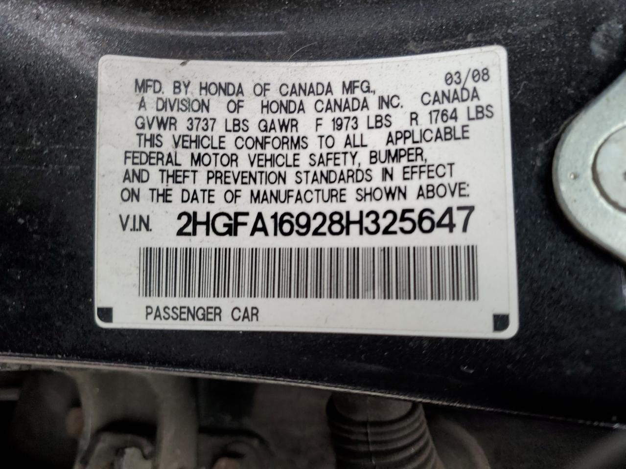 2008 HONDA CIVIC