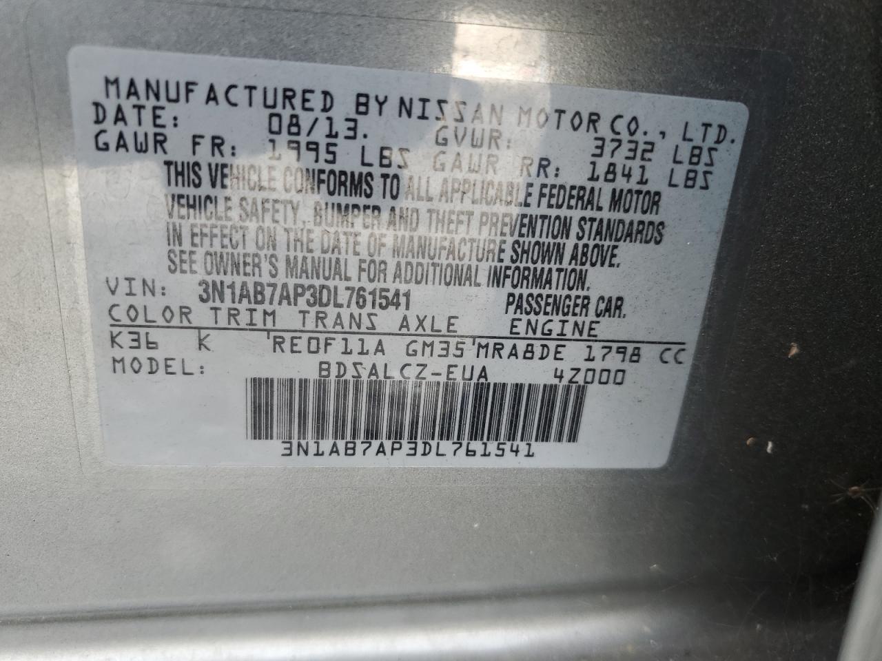 2013 NISSAN SENTRA
