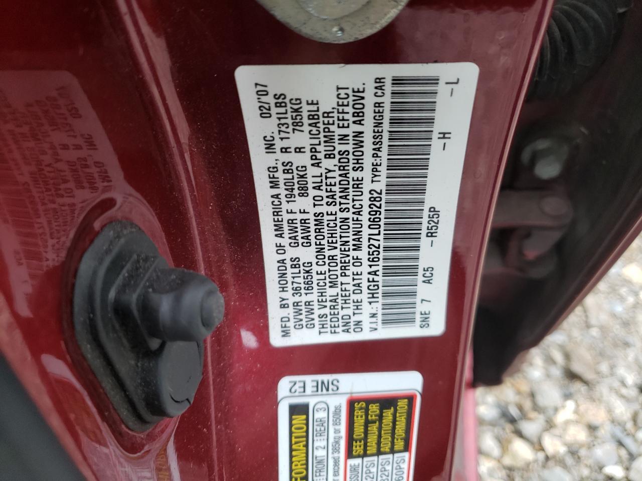 2007 HONDA CIVIC