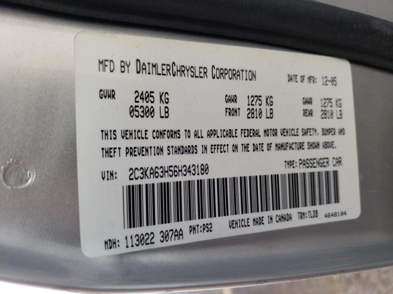 2006 CHRYSLER 300