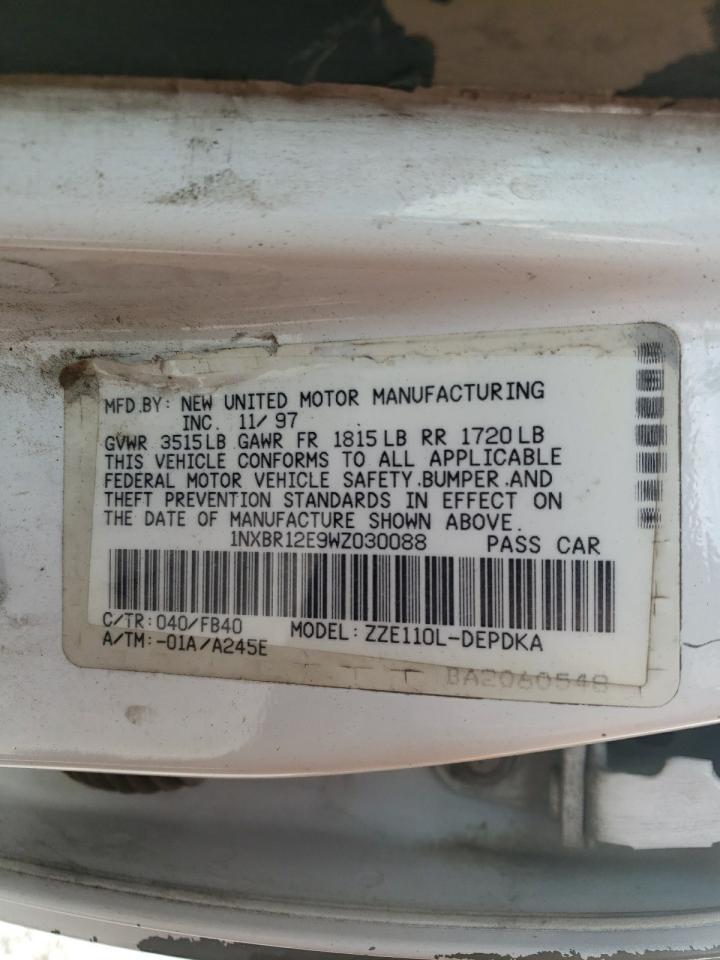 1998 TOYOTA COROLLA