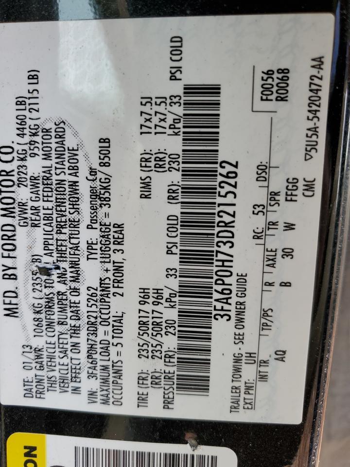 2013 FORD FUSION