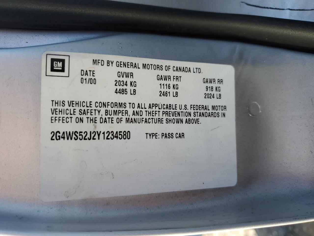 2000 BUICK Century
