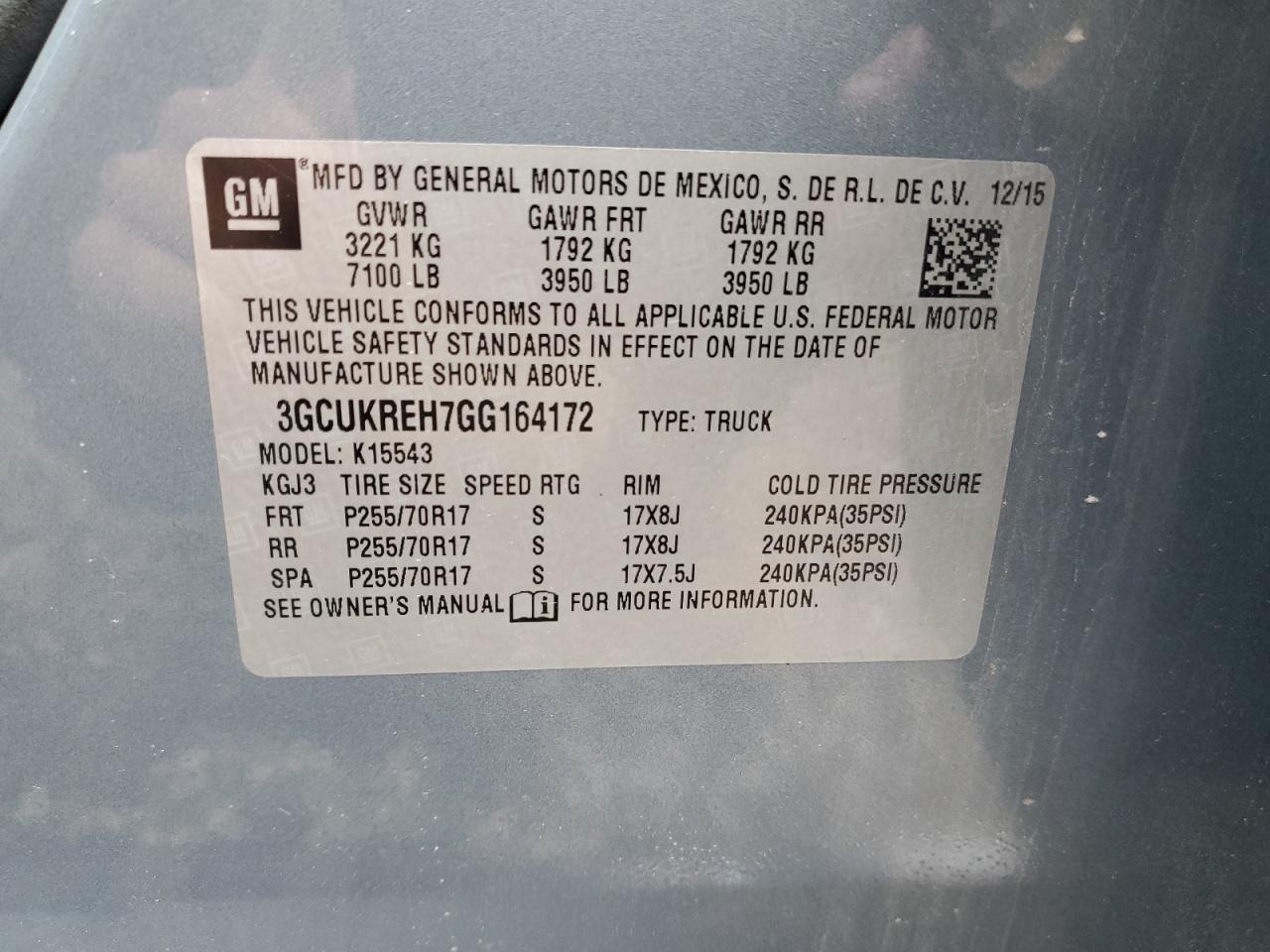 2016 CHEVROLET Silverado