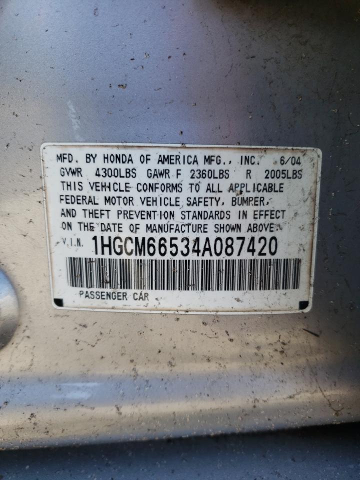 2004 HONDA ACCORD