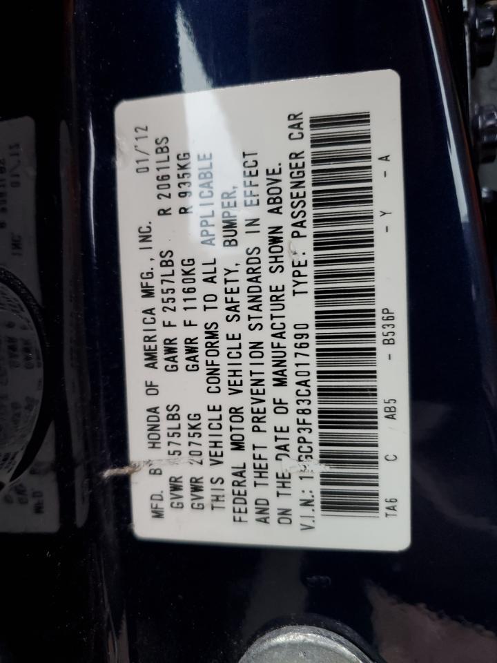 2012 HONDA ACCORD