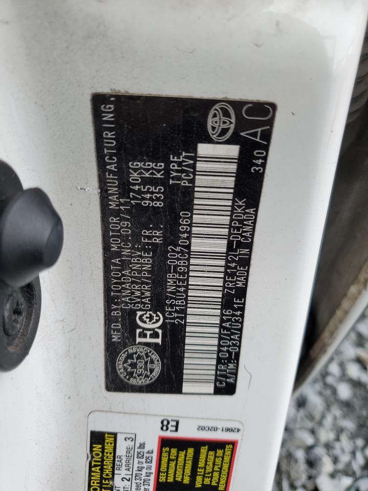 2011 TOYOTA COROLLA