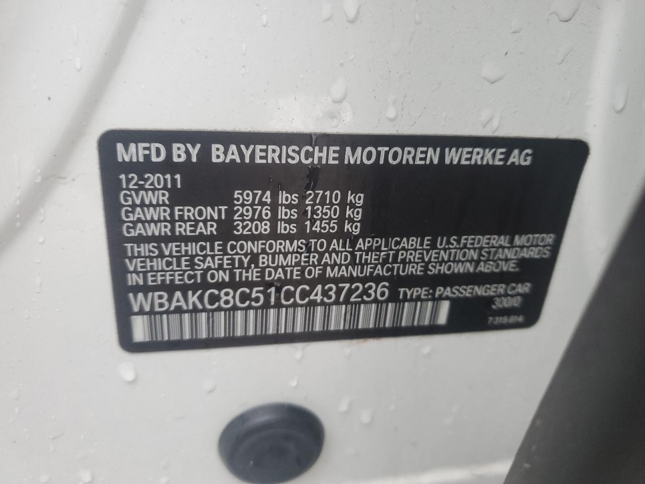 2012 BMW 7 series