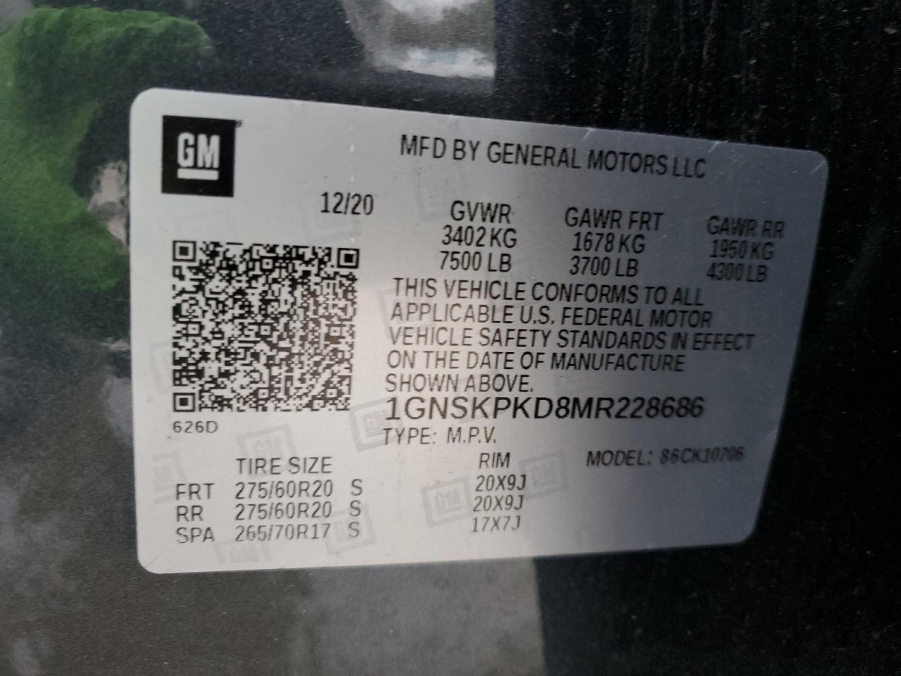2021 CHEVROLET Tahoe