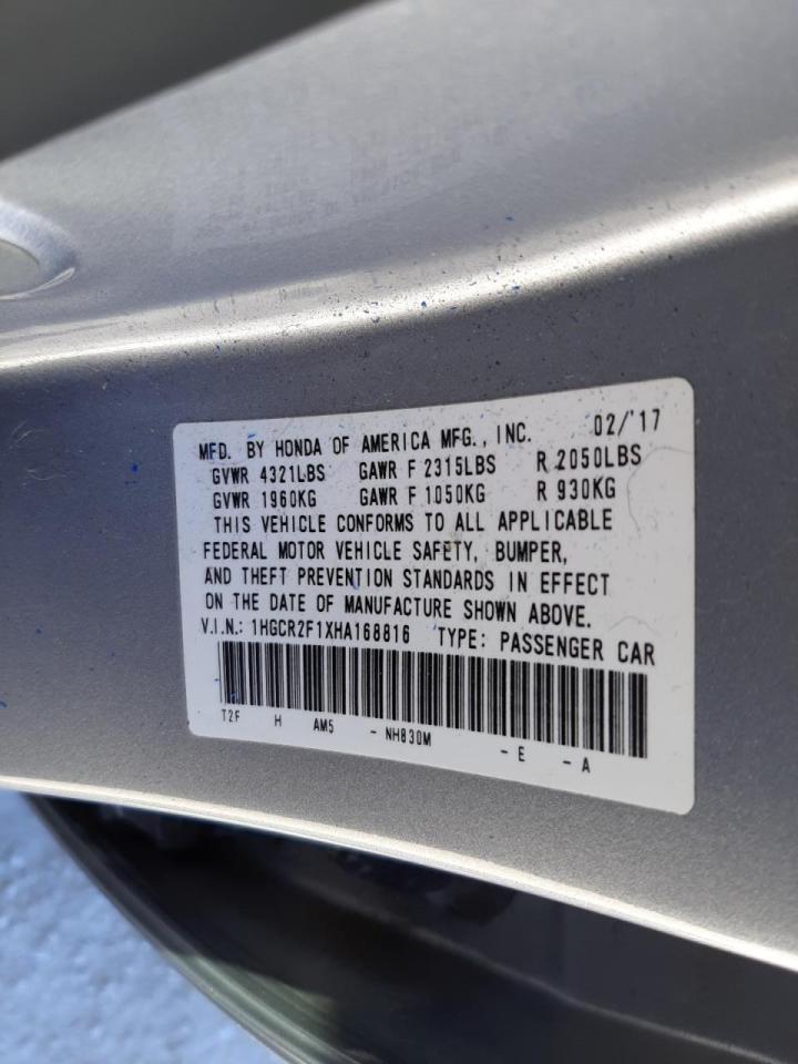 2017 HONDA ACCORD