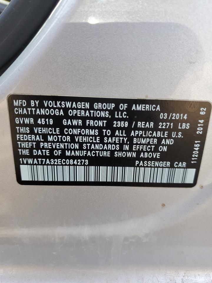 2014 VOLKSWAGEN Passat