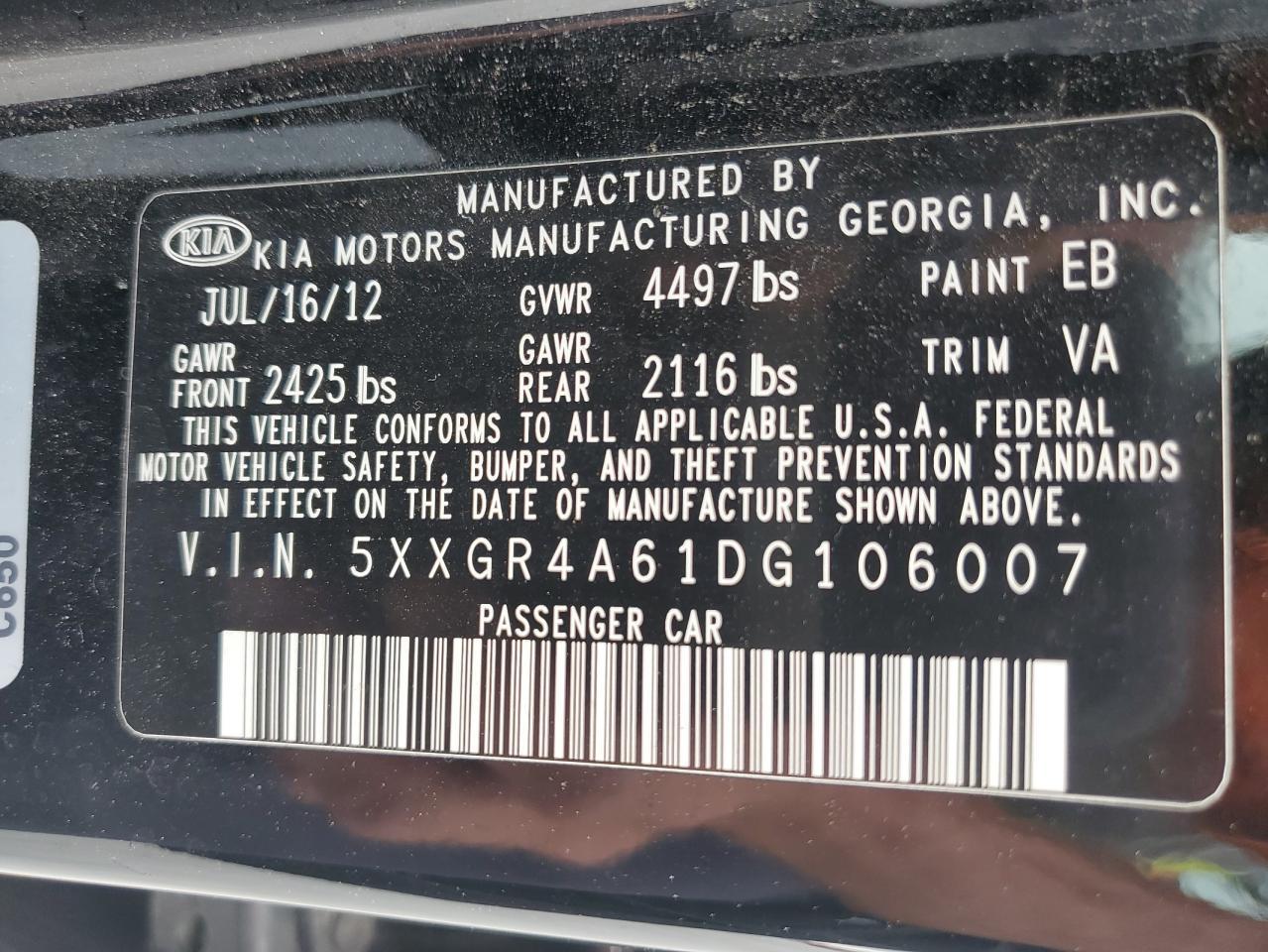 2013 KIA OPTIMA