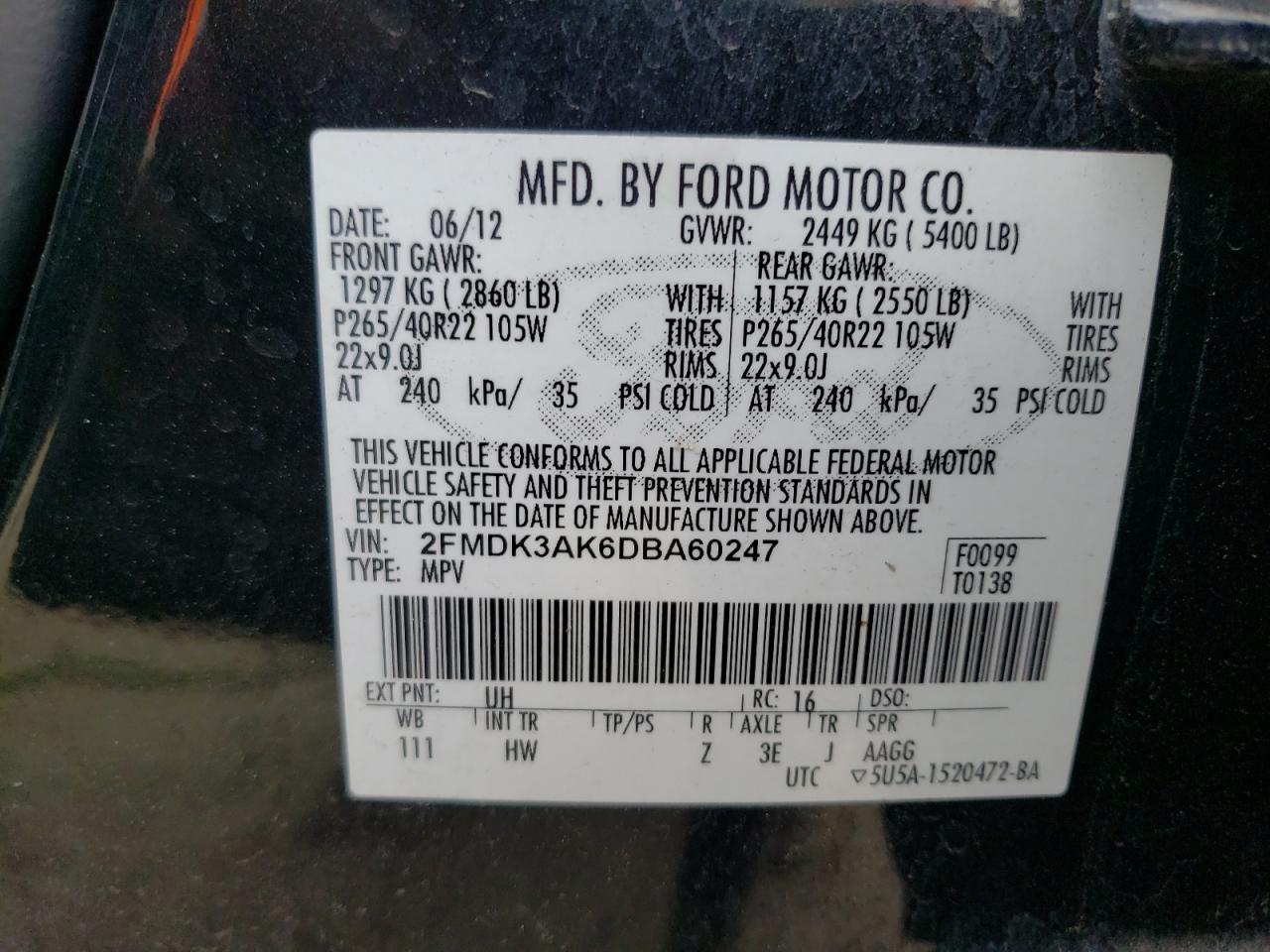 2013 FORD EDGE